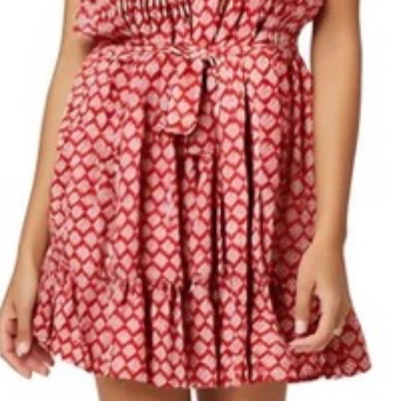 NWT nautical Jeans Co. V-neck crochet shift dress size Medium - Picture 5 of 7